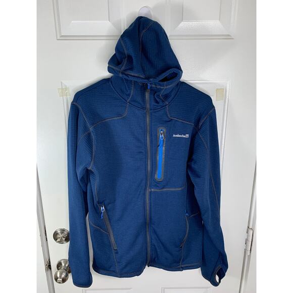 Avalanche Men’s Full-Zip Hoodie Sweatshirt Black Size Small - Picture 1 of 7